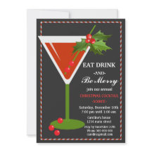 Iss Drink und sei frohe Weihnachts Cocktail Party
