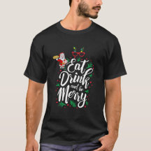 Iss Drink und sei fröhlicher Weihnachtsmann mit de