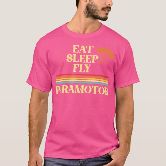 Iss Fliege Paramotor Pilot Ppg Paramotoring Han T-Shirt (Vorderseite)