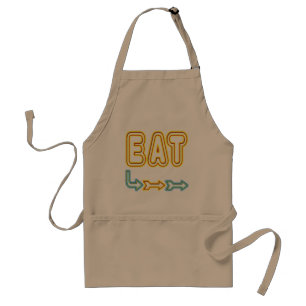 Iss Funny Retro Neon Schild Kunst BBQ Apron Schürze