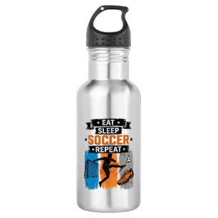 Iss Fussball Profi T-Shirt Edelstahlflasche