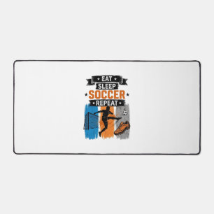 Iss Fussball Profi T-Shirt Schreibtischunterlage