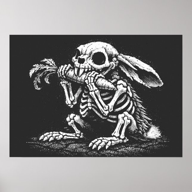 Iss Gemüse – Toter Hase von BurnsInHell Poster (Vorne)