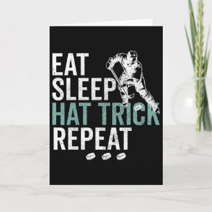 Iss Hattrick wiederholen Cool Eishockey Puck Fa Karte