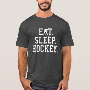 Iss Hockey T-Shirt Essen Schlafen
