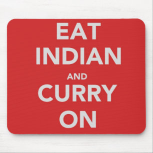 Iss Inder und Curry auf Mousepad