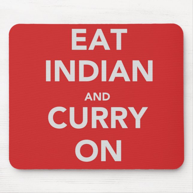 Iss Inder und Curry auf Mousepad (Vorne)