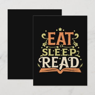Iss lesen, Lustiges Lesen RSVP Karte
