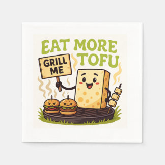 Iss mehr Tofu – Grille mich stattdessen BBQ-Protes Serviette