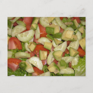 Iss meine Salat-Postkarte Postkarte