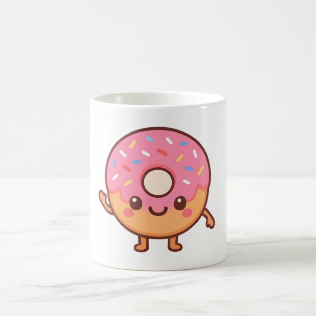 Iss Mich Lustige Donuts Kaffeetasse (Mittel)