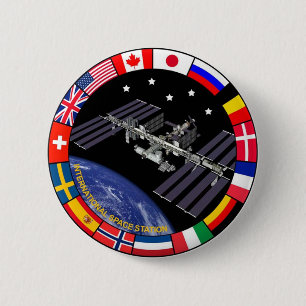 ISS-Mitgliedszusammensetzungs-Logo Button