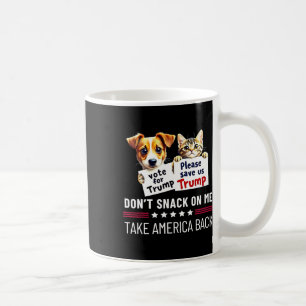 Iss nicht an mir lustige Katzen Hunde Kaffeetasse