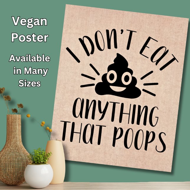 Iss nichts, was Kacke, Vegan Poster (Von Creator hochgeladen)