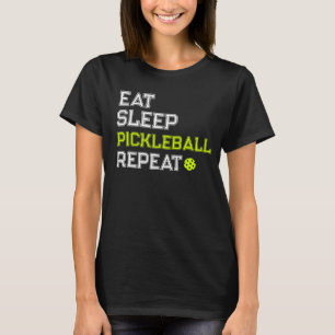 Iss Pickleball Wiederholen Lustig T-Shirt