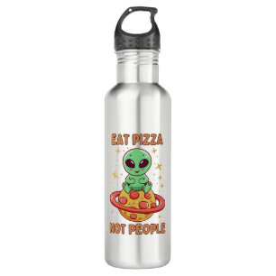 Iss Pizza nicht Leute Edelstahlflasche