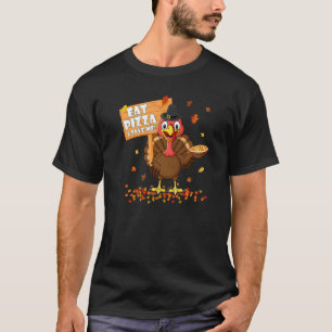 Iss Pizza & Rette Truthahn Erwachsene Vegan Kinder T-Shirt