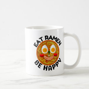 Iss Ramen, sei glücklich, süßer Stil, lustige japa Kaffeetasse