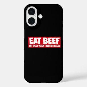 Iss Rindfleisch Der Westen wurde nicht auf Salat e iPhone 16 Hülle
