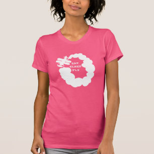 Iss-Schlaf-Flug-T-Shirt   Geschenk für Flugbegleit T-Shirt
