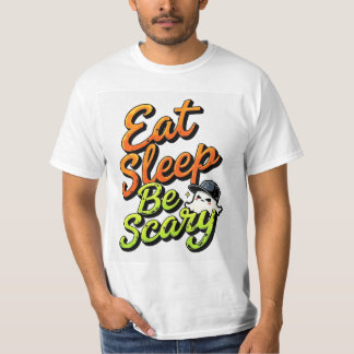 Iss Schlaf Gruselig T-Shirt, Süßer Geist Halloween T-Shirt