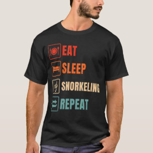 Iss Schlaf Wiederholung Schnorcheln Scuba Diver Di T-Shirt
