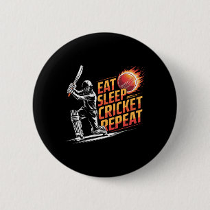 Iss Schlafen Cricket Wiederholen Sportliebhaber Cr Button