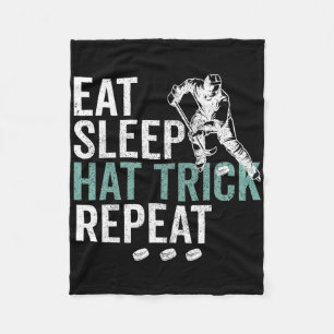 Iss Schlafen Hattrick Wiederholen Cool Eishockey P Fleecedecke