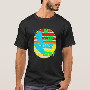 Iss Schlafstiefel wiederholen Kitesufer mit gelbem T-Shirt