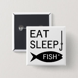 Iss Sleep Fish Button