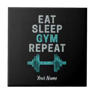 Iss Sleep Gym Wiederholung Gymnastik Vintag für Wo Fliese