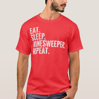 Iss Sleep Minesweeper Wiederholung T-Shirt