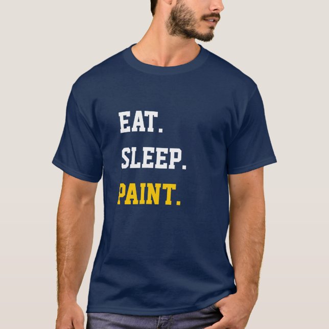 Iss Sleep Paint T-Shirt (Vorderseite)