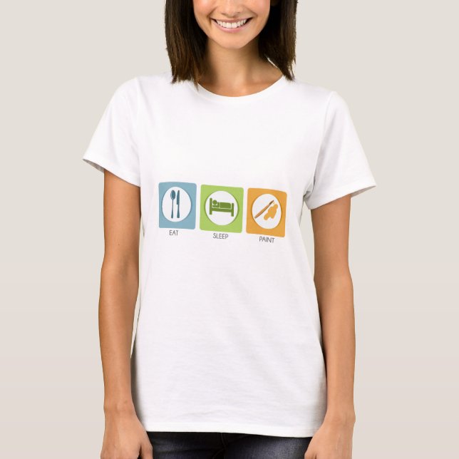 Iss Sleep Paint T-Shirt (Vorderseite)