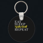 Iss Sleep Spikeball Wiederholung Roundball Schlüsselanhänger<br><div class="desc">Inspirierendes Design zur Thematik Roundnet. Wichtige Schlagworte sind Roundball, Sport und Ballsport. Tolle Grafik für Fans des Trampolinballs mit dem Titel: Eat Sleep Spikeball Repeat Roundball. Roundnet oder Spikeball ist eine Ball- und Netzsportart, bei der zwei Teams mit zwei zwei Personen, einen Ball auf einer einer Mini-Trampolin abprallen zu lassen....</div>