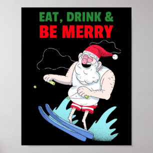 Iss, trink & sei fröhlich Weihnachten Poster