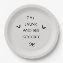 Iss, trink und sei gruselig Halloween-Teller