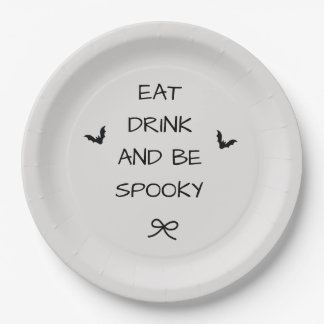 Iss, trink und sei gruselig Halloween-Teller Pappteller