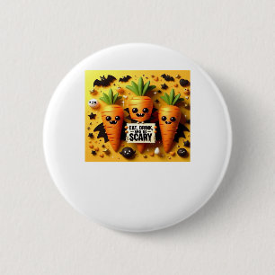Iss, trink und sei gruselig Retro-Klassiker Button
