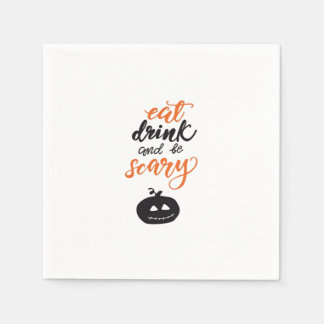 Iss, trink und sei lustig gruselig Halloween Serviette