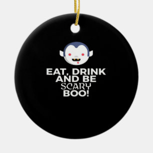 Iss Trinke Gruseliger Kürbis Halloween Design Krea Keramik Ornament