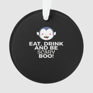Iss Trinke Gruseliger Kürbis Halloween Design Krea Ornament