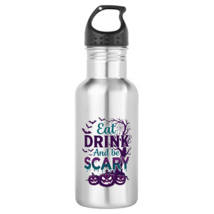 Iss Trinke Sei Gruselig Halloween Gruseliger Baum  Edelstahlflasche