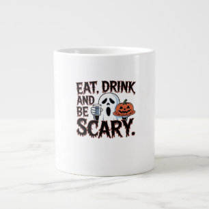 Iss Trinke Sei Gruselig Halloween-Kürbis Kreativer Jumbo-Tasse