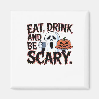 Iss Trinke Sei Gruselig Halloween Kürbis Kreativer Magnet
