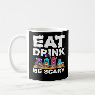 Iss Trinke Sei Gruseliges Monster Halloween Kreati Kaffeetasse