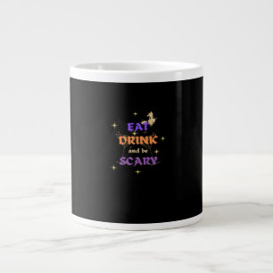 Iss trinke und sei gruselig Halloween lustiges Des Jumbo-Tasse