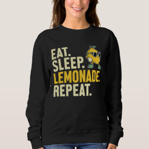 Iss Trinken Limonade Wiederholen Geschäft Karton L Sweatshirt