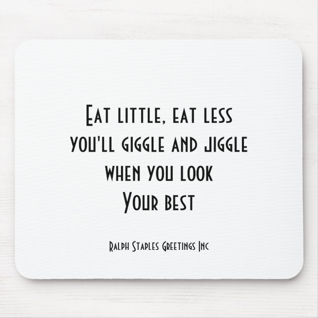 Iss wenig mousepad (Vorne)