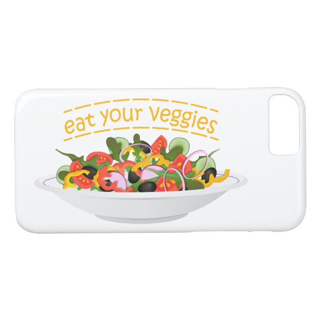 Iss Your Veggies Zitat frisch Salat Mix Schüssel g Case-Mate iPhone Hülle (Rückseite (Horizontal))